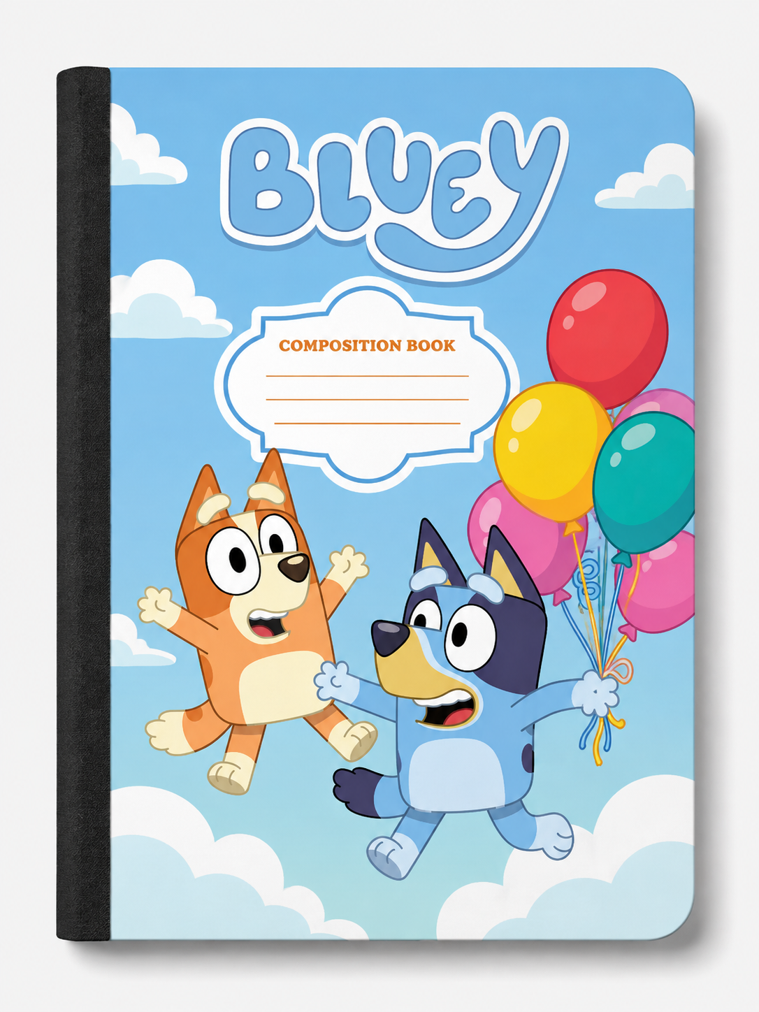 Bluey Composition Notebook – Cute Blue & Bingo School Notebook