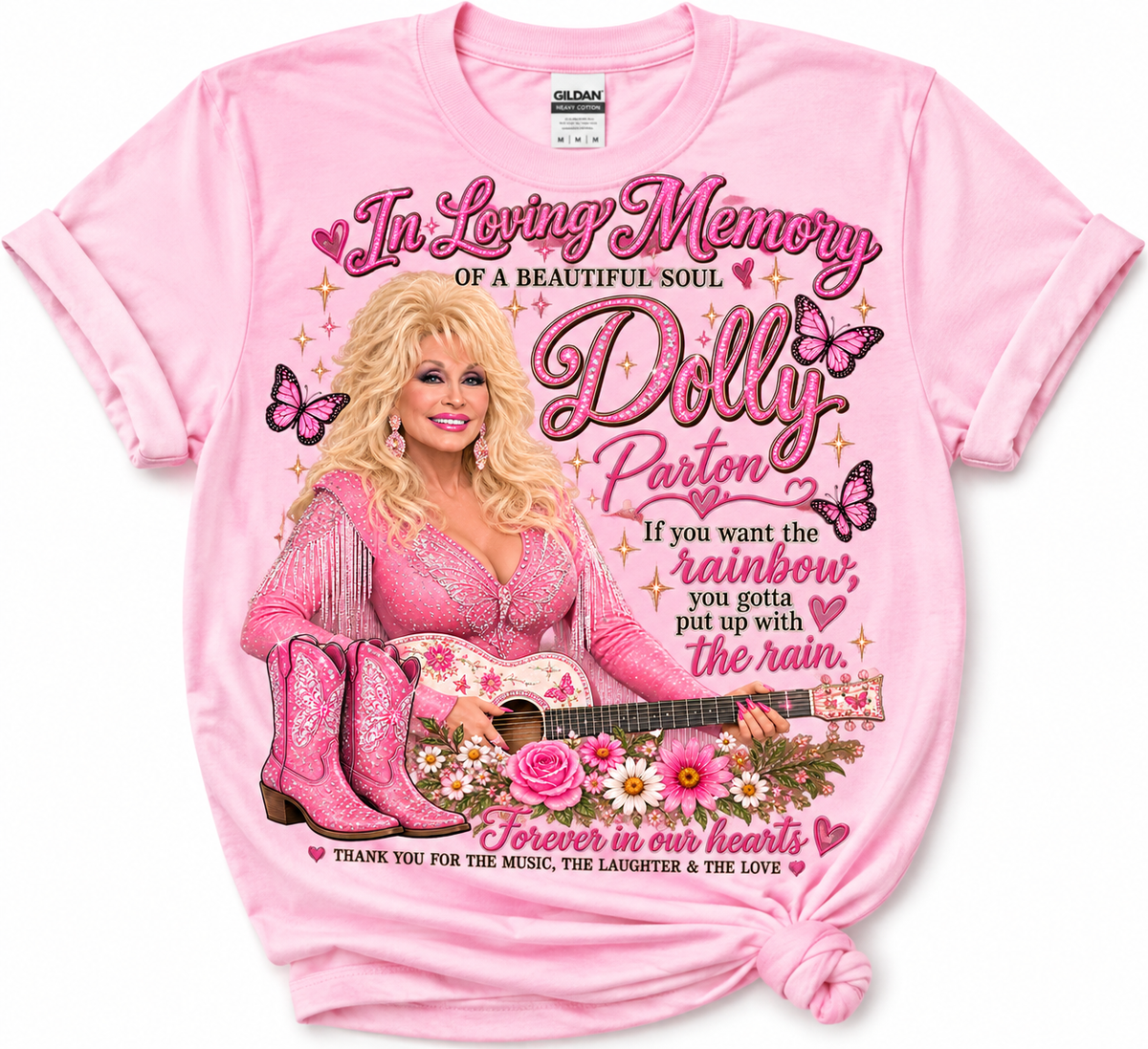 In Loving Memory Dolly Parton Shirt | Country Music Tribute T-Shirt | Lavender Memorial Tee | Country Fan Gift