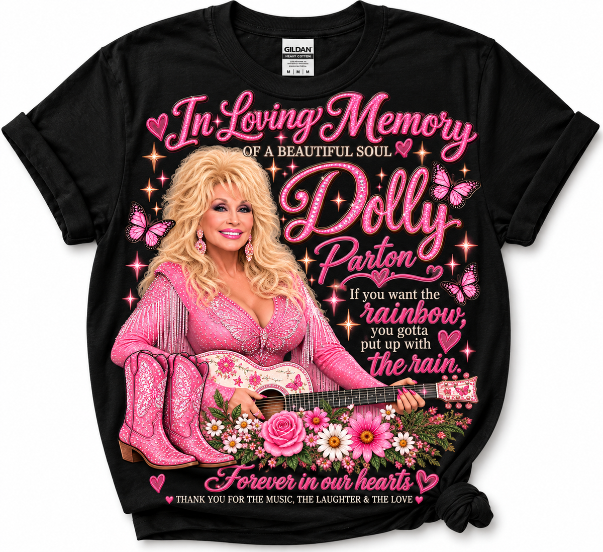 In Loving Memory Dolly Parton Shirt | Country Music Tribute T-Shirt | Lavender Memorial Tee | Country Fan Gift