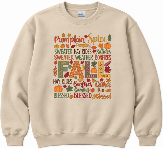Pumpkin Spice Fall Crewneck Sweatshirt | Gildan