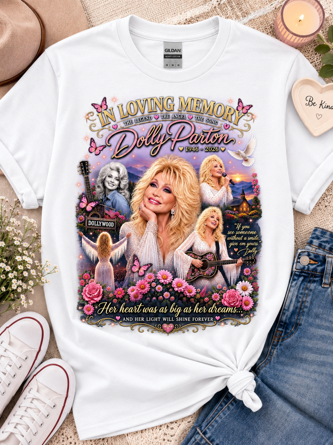 In Loving Memory Dolly Parton Shirt | Country Music Memorial Tee | Dolly Inspired T-Shirt | Country Girl Gift
