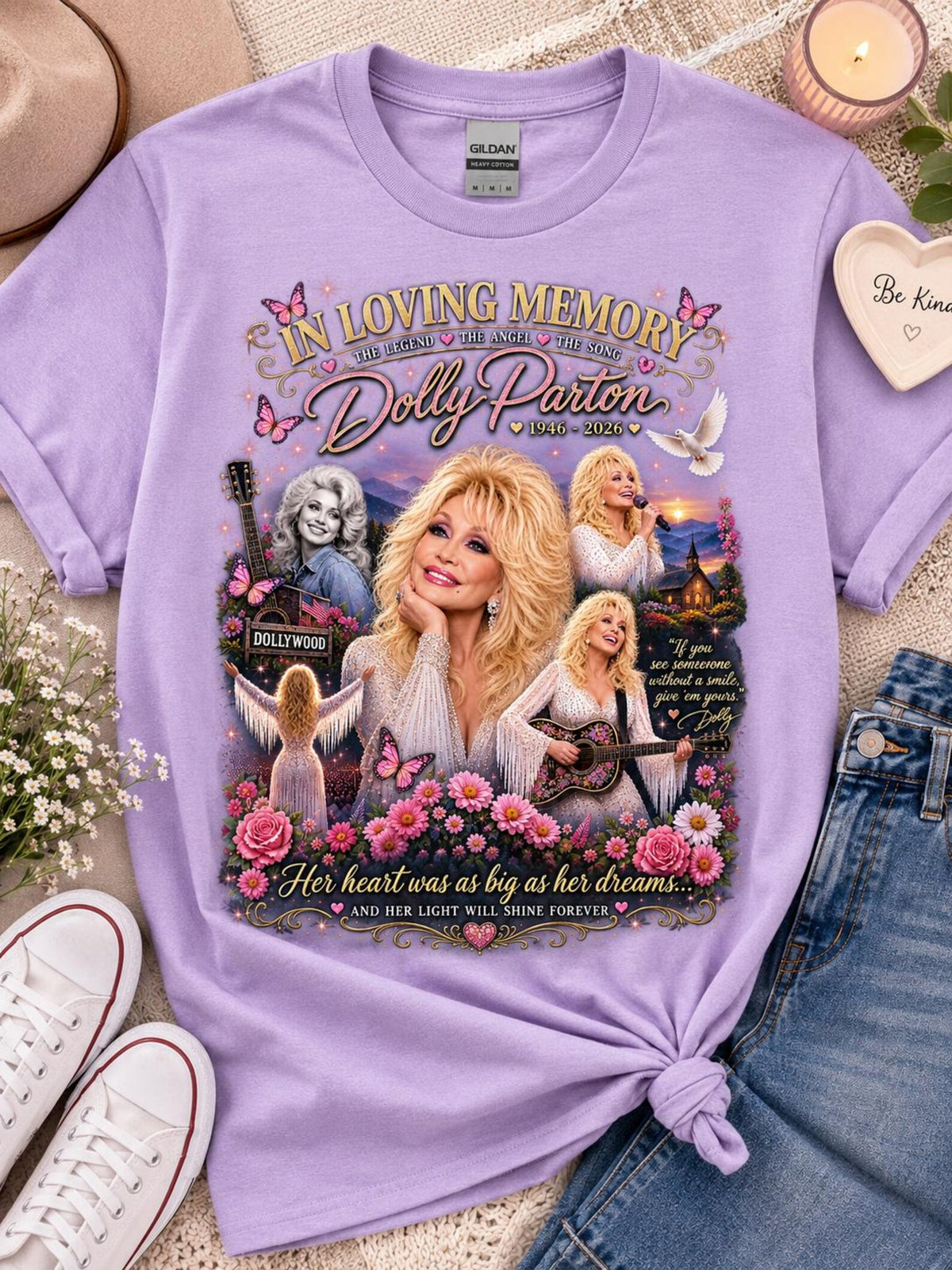 In Loving Memory Dolly Parton Shirt | Country Music Memorial Tee | Dolly Inspired T-Shirt | Country Girl Gift
